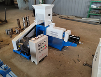 Nouvelle machine et extrudeuse pour la fabrication d'aliments pour poissons, pour aliments flottants, haute efficacité, fonctionnement facile, capacité de 50 kg/h