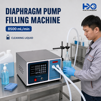 Machine de remplissage semi-automatique à pompe à diaphragme à tête unique, contrôle PLC, pour jus, eau en bouteille, thé et boissons – Vente directe usine