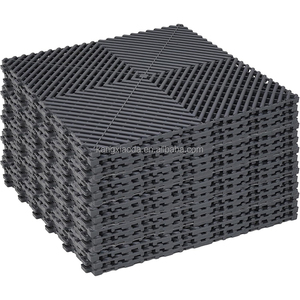 Revêtement de sol en PP autobloquant Drainage antidérapant Carreaux de sol amovibles Carreaux de sol de garage en plastique pour salle d'exposition de voitures - Product Image 1