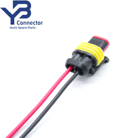 Connecteurs femelles 2 broches Superseal 1.5 série 282080-1 avec câbles de raccordement pour Honda