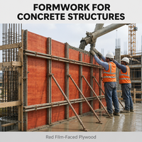 Contreplaqué robuste à liaisons croisées, contreplaqué de construction haute résistance, contreplaqué de construction imperméable pour le coffrage de pieux