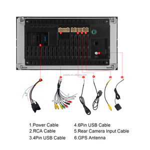 Autoradio Android 7\" Podofo per <span class=keywords><strong>Ford</strong></span> Transit Fiesta <span class=keywords><strong>Focus</strong></span> Galaxy Mondeo Fusion <span class=keywords><strong>Kuga</strong></span> con Carplay/Android Auto Wireless/WiFi/GPS OEM - Product Image 4