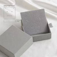 Caja de Regalo de Joyería de Lujo Personalizada, Caja de Embalaje para Anillos, Collares y Pendientes con Forro de Terciopelo