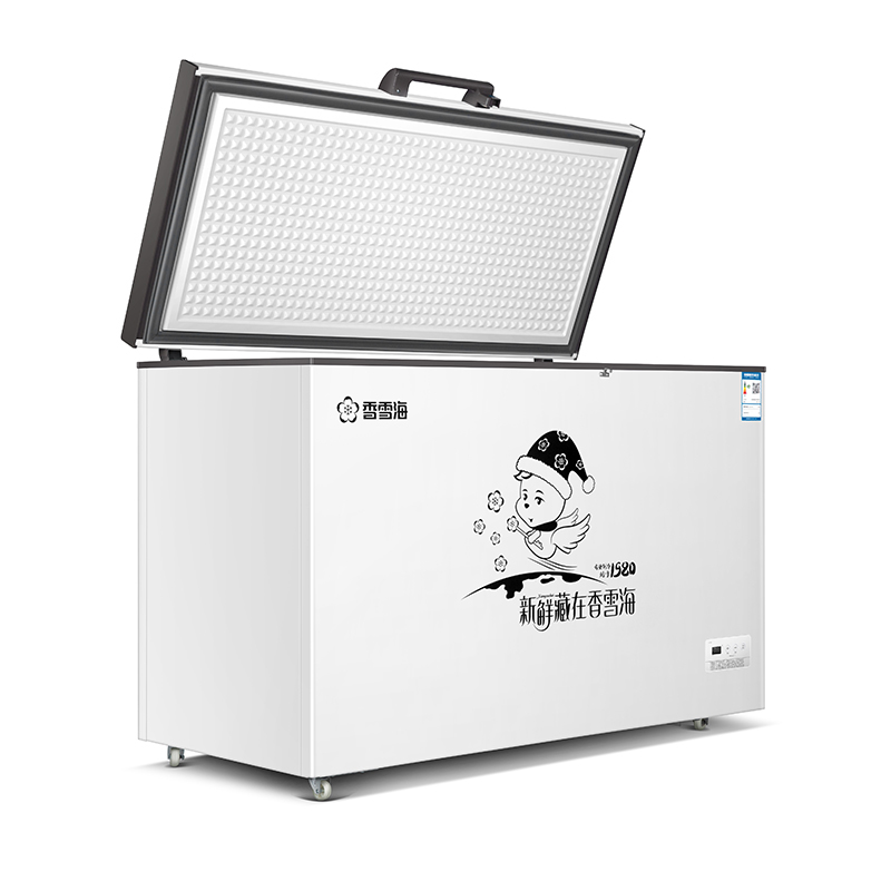 BD-250 250L 大容量トップオープンドア冷凍庫 ホワイト