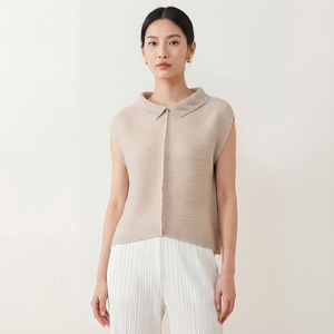 PY 2026 Novedades: Blusa Casual Holgada Ecológica para Mujer, con Cuello Camello, Elegante, con Dobladillo Irregular y Manga Corta, Ropa al por Mayor - Product Image 4