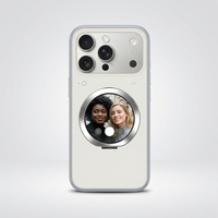 Étui de téléphone intelligent avec écran intégré et béquille magnétique pour Apple iPhone 17 17 Pro Max, assistance selfie