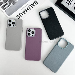 Coque de téléphone en TPU à motif litchi, antichoc et compatible avec le chargement sans fil, pour <span class=keywords><strong>iPhone</strong></span> 17 <span class=keywords><strong>Pro</strong></span> <span class=keywords><strong>Max</strong></span> et <span class=keywords><strong>Samsung</strong></span> S25 <span class=keywords><strong>Ultra</strong></span> - Product Image 5