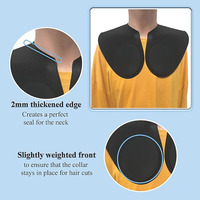 Collier de protection en silicone personnalisé avec logo pour coloration et coupe de cheveux, pour salon de coiffure