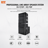 Système de haut-parleurs Line Array professionnels à renforcement actif, 10 pouces + caisson de basses de 18 pouces, pour événements, fêtes et spectacles