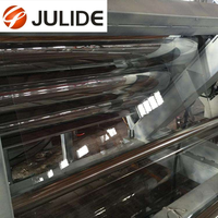 Revêtement de sol en vinyle PVC JULIDE au design moderne, installation rapide, carreaux autocollants en plastique effet marbre pour la maison, auto-adhésifs, à filament.