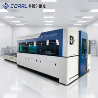 Machine de découpe laser à fibre CORAL CRL-3015BW 3000W avec plateforme d'échange pour la découpe de précision des métaux (acier, laiton, cuivre, alliage)