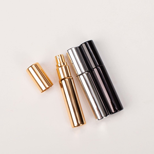 Gold Cylinder <b>Perfume</b> Bottle With Sprayer 5ml 10ml 15ml Cosmetic Packaging Tube Metal Roll On Sealing Fragrance Container - Product Image 6