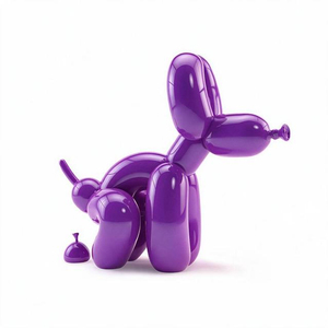 Custom Manufactured High Glossy 3D Resin Figurines Handmade Abstract Dog ModernFigurine Resin Art Toy Sculptures - Product Image 2