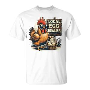 Camiseta de granja de pollos de un comerciante local de huevos - Product Image 1