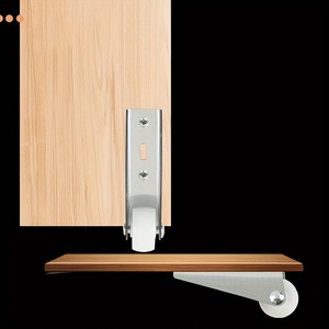 Roulement de roue inférieure pour porte de tiroir, roulement fluide, acier laminé à froid, design minimaliste - Product Image 1
