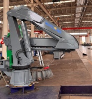 Grue à flèche articulée hydraulique certifiée BV 10T 15m avec boîte de vitesses et moteur pour plateforme offshore