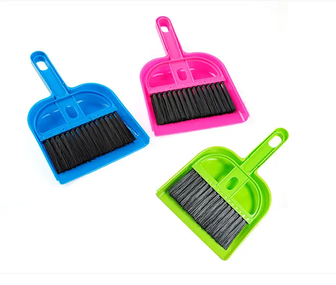 Mini clean storage consolidation desktop small suit broom small broom set cleaning brush keyboard brush Random Colour