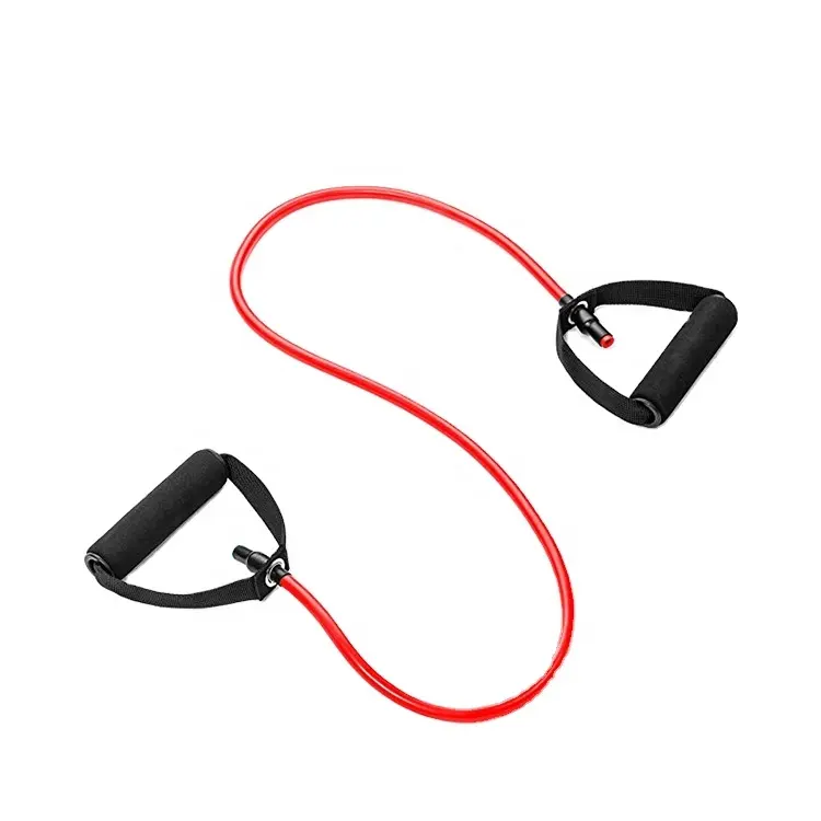 New Design Fitness Exercise Resistance Bands Tube With Heavy Gym One Word Pull Rope Resistance Band Tube