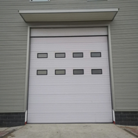 Porte électrique industrielle à glissement rapide, résistante au vent, ignifuge, isolation thermique pour la logistique à chaîne du froid