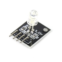 Módulo LED RGB de 3 colores KY-016 para pantalla LED, 4 pines DIP, 3.3V/5V, 19x15mm