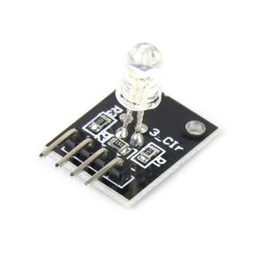 Módulo LED de 3 Colores KY-016, Componente Electrónico Original, Diodo Emisor de Luz Tricolor RGB, 4 Pines DIP KY-016 - Product Image 4
