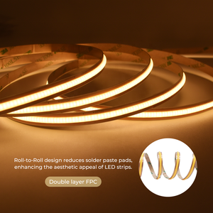 Tira de LED COB de 8 mm para PCB, Cortable en Cualquier Punto, DC12V/24V, Corte Libre, Flexible, Fácil Instalación, Apta para Aplicaciones Lineales y Curvas - Product Image 1