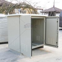 Armoire extérieure en acier à double porte, fabrication sur mesure SMILE, unique, indice de protection IP65, revêtement poudré, pour transformateur