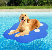 Jouet flottant en forme de patte gonflable pour animaux de compagnie, piscine pour chiens, flotteur, île de piscine pour l'été