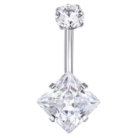 Métal éternel f136 titane g23 mode Piercing bijoux de corps nombril anneaux nombril anneau