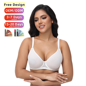 Oem/Odm Sexy Kanten Bh Ademend Plus Size Beugel Push-Up Beha Voor Dames - Product Image 1