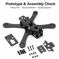 Fabricant de châssis de drones en gros, châssis de drone aérospatial rigide haute résistance en fibre de carbone 3K Twill usiné CNC