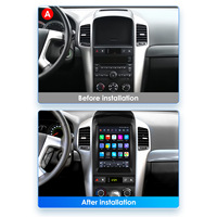 CARUPEZ 9,7 Zoll Android IPS Autoradio GPS DSP mit CarPlay für Chevrolet Captiva 2006-2012 8 Kerne Vertikal im Tesla-Stil