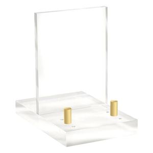 Elegant Acrylic <b>Easel</b> with Adjustable Clear Rack for Artwork and Photos, Perfect for Events - Product Image 4