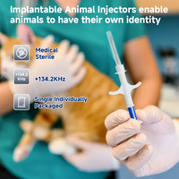 Microchip EM4305 para Mascotas, Programable, 134.2Khz, GlassTag RFID para Identificación Animal