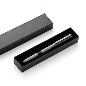 Boîte d'emballage de stylo à bille en métal avec fenêtre en papier - Product Image 1