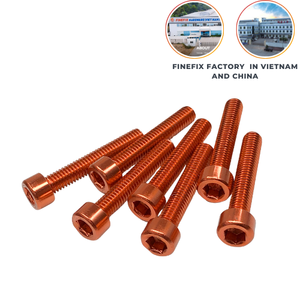 Sản xuất tại Việt Nam tùy chỉnh Anodized Màu sắc nhôm 6063 vít din912 Hex ổ cắm bu lông vít - Product Image 3
