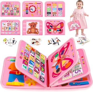 Nouveauté : Tableau d'activités Montessori en bois à faire soi-même, accessoires pour l'éducation précoce, jouet sensoriel pour bébé, idéal pour les voyages - Product Image 6
