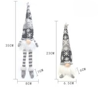 Vente en gros T-Joy Noël assis forêt homme Figure décoration lumières tricoté tissu laine artificielle incassable personnalisation