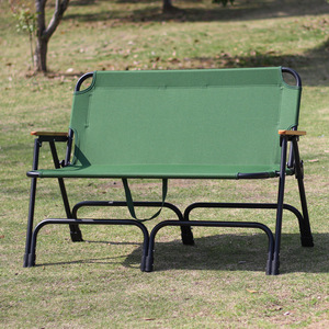 Chaise pliante double en forme de M Senyang pour le camping en plein air, loisirs, deux personnes, en fer, tissu Oxford 600D, personnalisable - Product Image 1