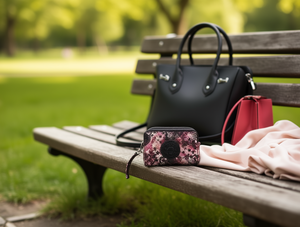 Portamonete Rettangolare a Doppia Chiusura 7 Pollici in Microfibra Pelle Sintetica con Cinturino da Polso Motivo Floreale Mini Unisex - Product Image 2