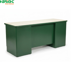Wooden <b>Checkout</b> <b>Counter</b> Cashier Desk Retail POS <b>Counter</b> Reception Billing Table for Store - Product Image 5