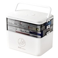 Grande Armoire à Médicaments en Plastique pour la Maison, Vente en Gros, Boîte de Rangement à 4 Compartiments, Trousse de Premiers Secours Portable d'Urgence