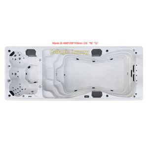 Piscina de 6 metros de doble zona, <span class=keywords><strong>spa</strong></span> de 20 pies, bañera CE - Product Image 1