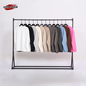 Sweat-shirt à col rond en polaire doublé avec logo imprimé personnalisé, style streetwear, couleur unie, coupe ample - Product Image 1