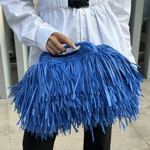 Borse Artigianali in Rafia con Nappe all'Uncinetto, <span class=keywords><strong>Pochette</strong></span> <span class=keywords><strong>da</strong></span> <span class=keywords><strong>Sera</strong></span> <span class=keywords><strong>da</strong></span> <span class=keywords><strong>Donna</strong></span>, Borse di Lusso per <span class=keywords><strong>Donna</strong></span> - Product Image 6