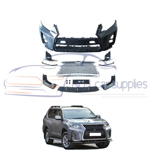 Pour <span class=keywords><strong>PRADO</strong></span> FJ150 2018-2025 accessoires de voiture mise à niveau Facelift Kit de carrosserie nouvel état pare-chocs avant à <span class=keywords><strong>GX</strong></span> Bodykit - Product Image 5