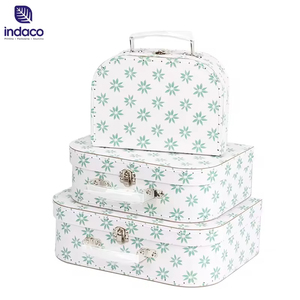 Customize New Product Baby <b>Gift</b> <b>Basket</b> Paperboard Cardboard Suitcase Clothes Box Paperboard <b>Gift</b> Boxes - Product Image 3