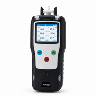 Analyseur de gaz multi-gaz 6-en-1, détecteur de gaz portable pour O2, CO, H2S, LEL, CO2, NH3, avec pompe intégrée, moniteur de gaz industriel