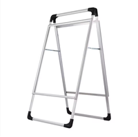 Stand Poster Aluminium Alloy KT Board Genggam, Lipat Vertikal, untuk Papan Reklame Promosi dengan Lapisan Anodized