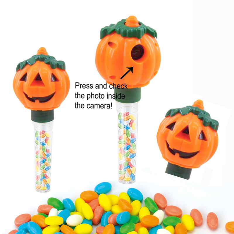 Cute Pumpkin Shaped Camera can fill Chocolate Candies Halloween Candy Toys